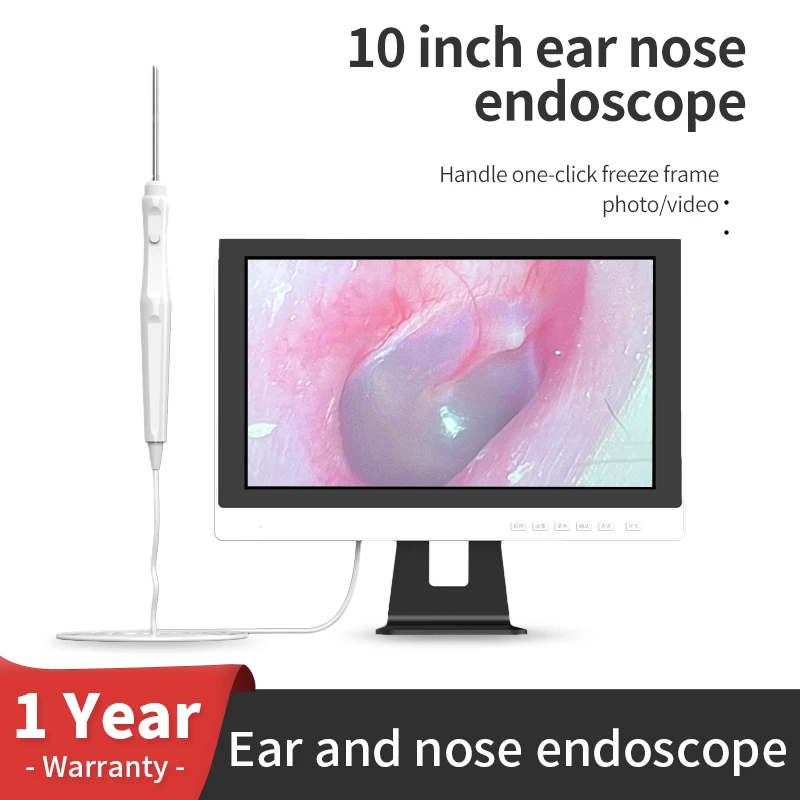 Ent Endoscope 3.2mm 500w Pixel 10inch Visual Ent Ultraclear Screen