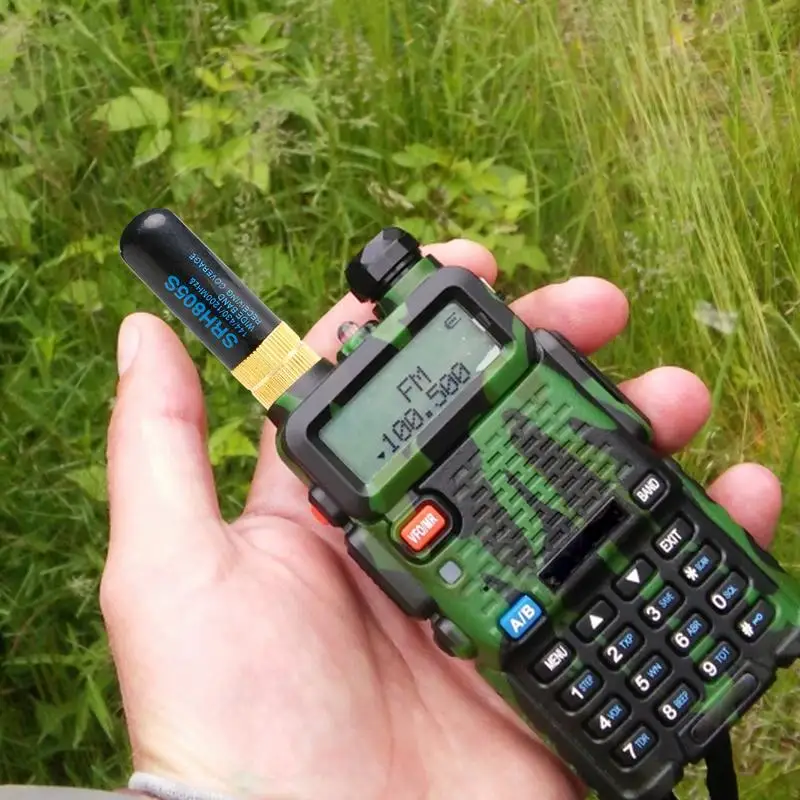 Short Walkie Talkie Antenna Walkie Talkie Radio Antenna Female Short Antenna Double Band High Gain Long Range Short Stubby