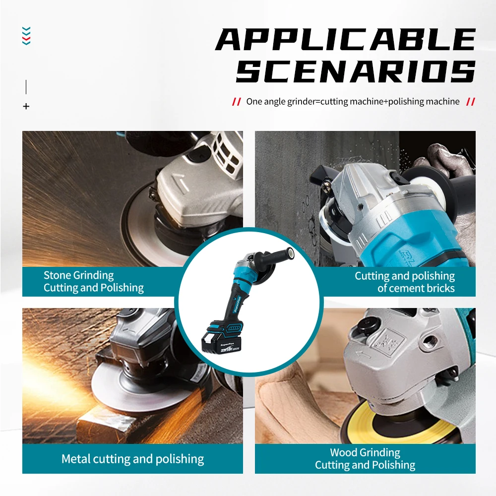 SuperPan Power tools rechargeable machine machine Angle grinder and cutting 18V angle grinder Electric Tools for Makita battery