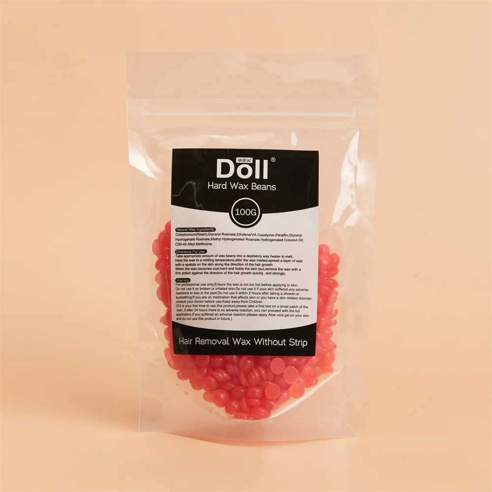 

100g hard wax bean rosin strawberry hair removal full body waxing deoilatory wax