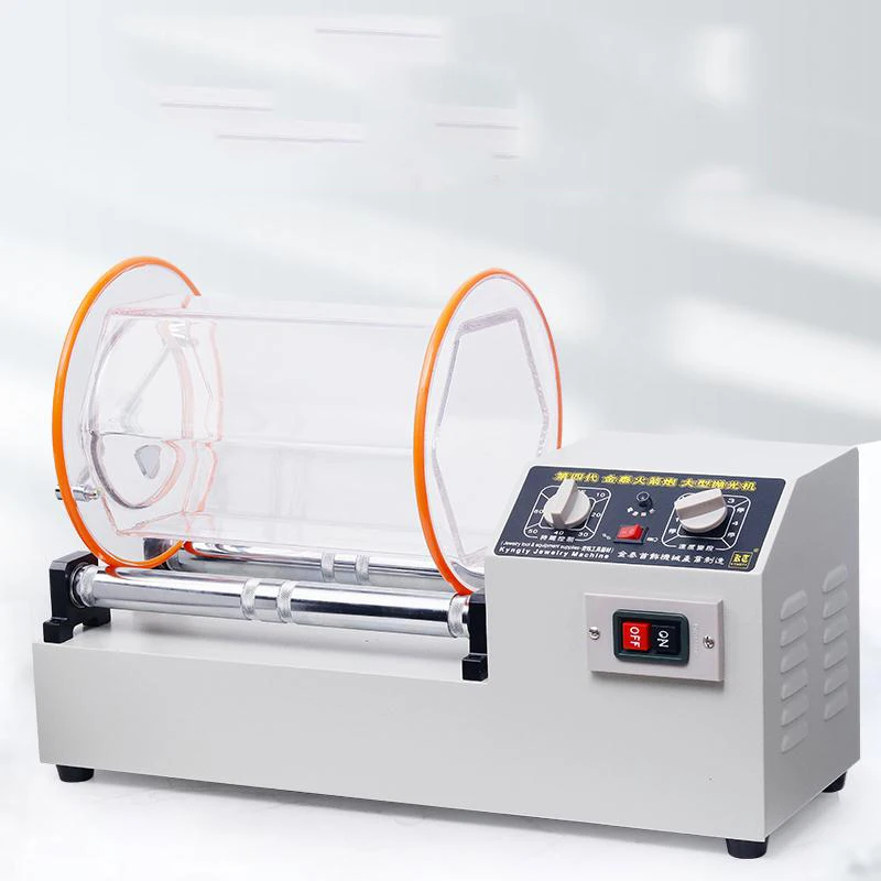 

K1320 Roller Polishing Machine Walnut Copper Coin Text Game Cleaning Polishing Large Roller Gold and Silver Jewelry Polishing