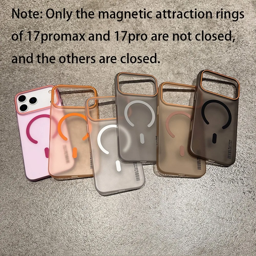 Official Matte Clear Magnetic Hard PC Phone Case with MagSafe Compatibility