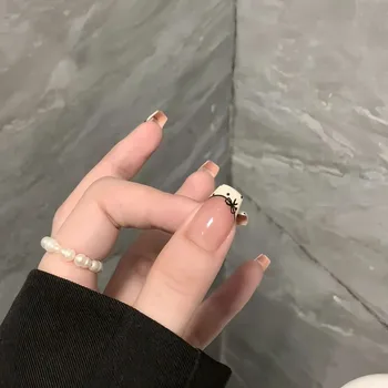 Cute Sexy French Lace Press On Nails Sweet Polka Dot Bow Handmade Fake Nails Niche Simple Short Nail Art 2