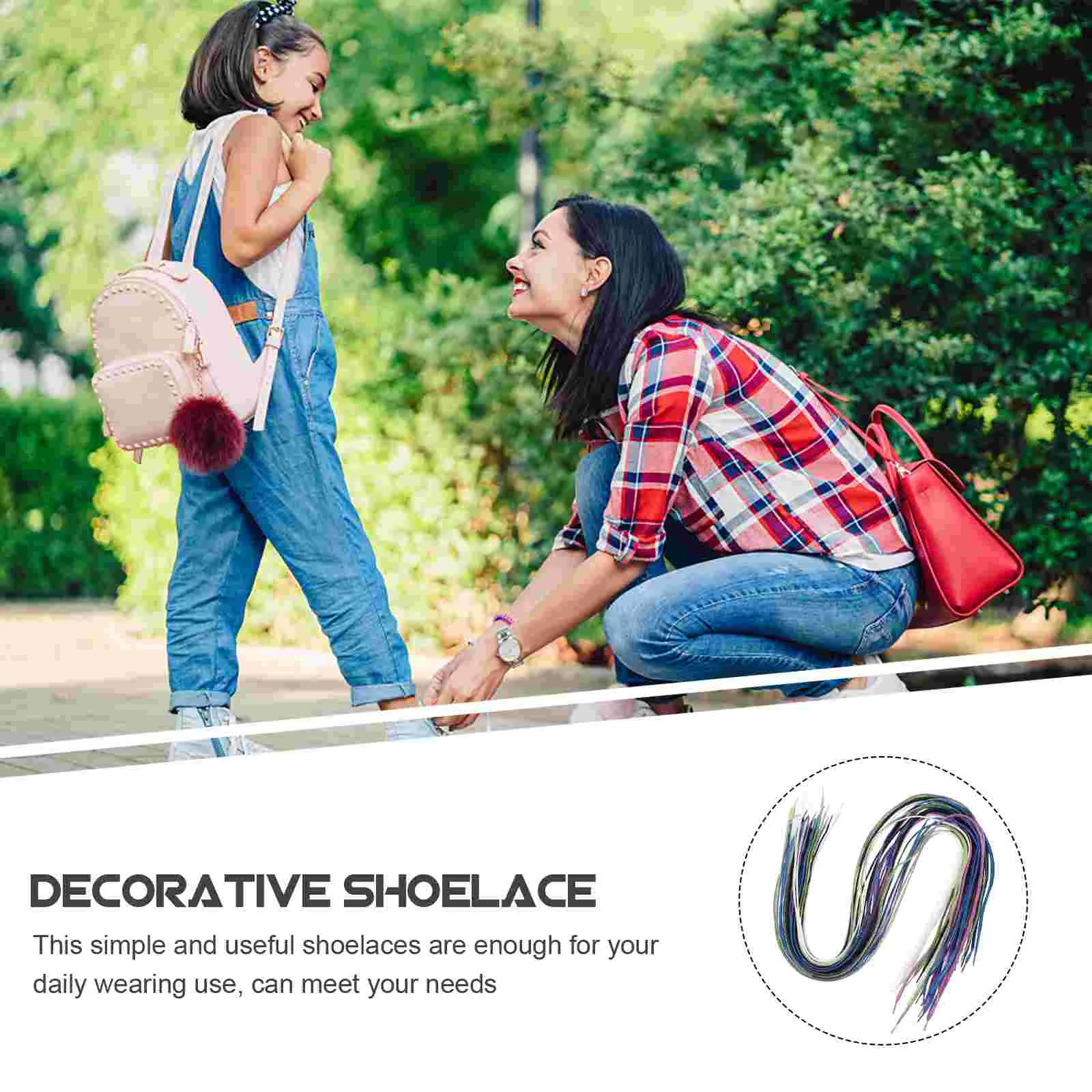 Рисунок 6 - Плоские шнурки с блестками