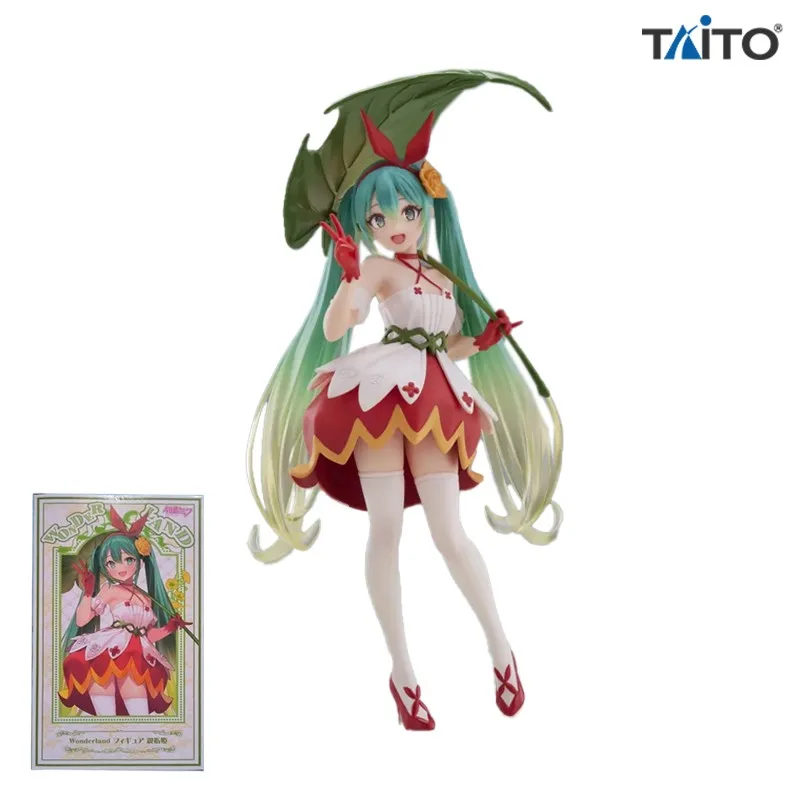 

TAiTO Original Piapro Anime Figure 20Cm Wonderland Hatsune Miku Action Figure Toys For Kids Gift Collectible Model Ornaments
