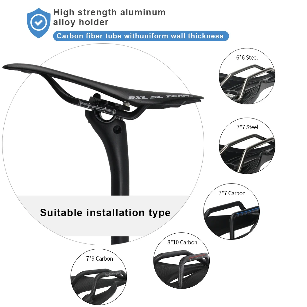 Tige De Selle Carbone TOSEEK 3K Pour Vélo Route/VTT - Diamètres 27.2/30.8/31.6mm - NEUF