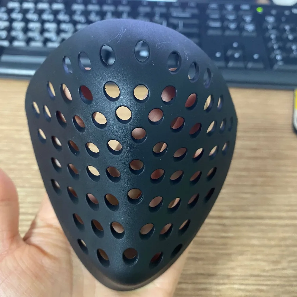 Red Faceshell Riding Props Black Silicone Mini Mask Cosplay Props Halloween