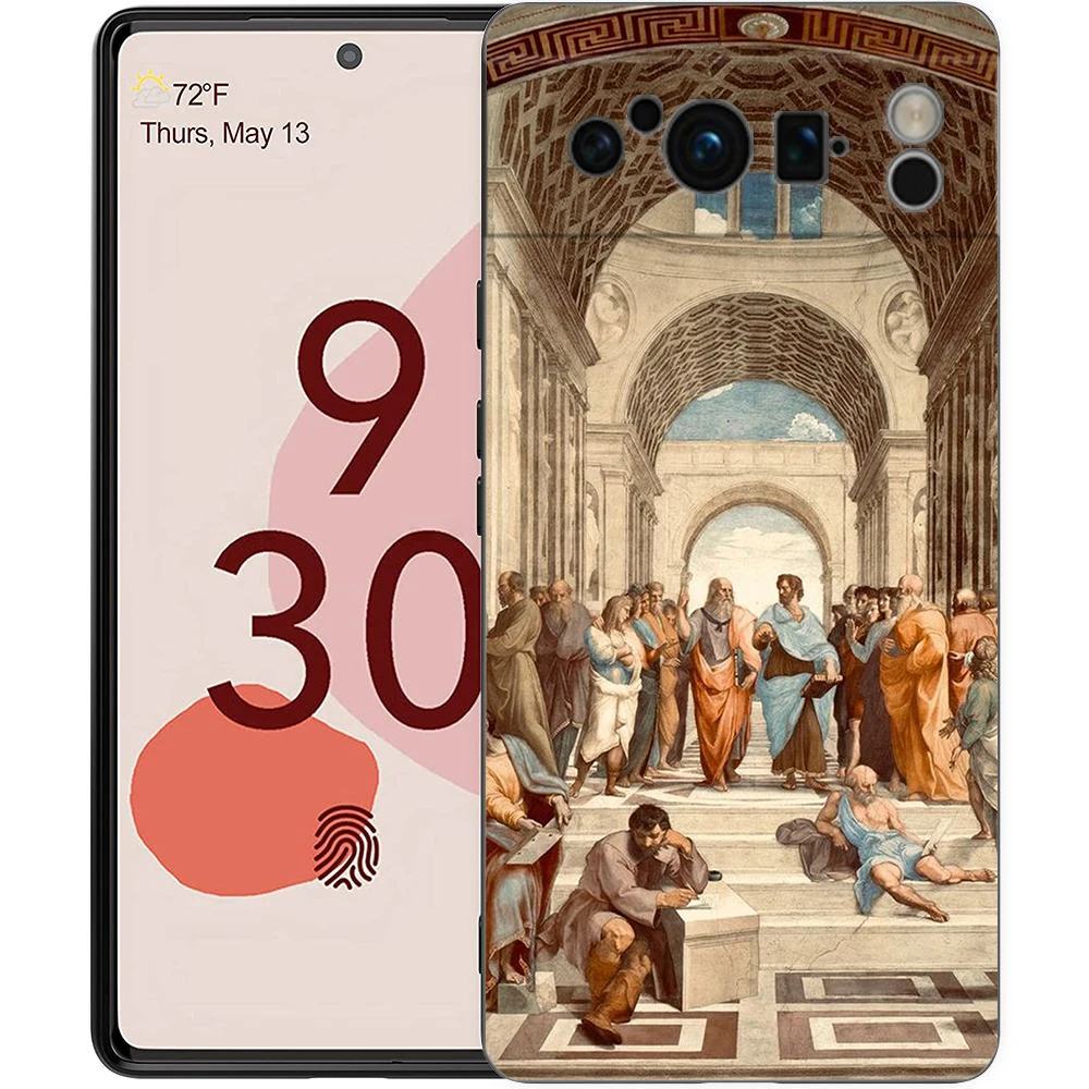 Renaissance Art Painting Black Phone Case - Soft Shell Cover