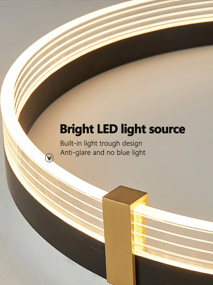Living room chandelier simple modern led lighting creative Nordic luxury restaurant bedroom lamp designer high-end chandelier 6