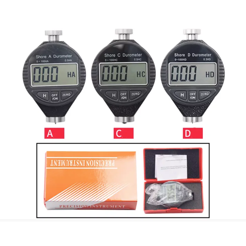 Hardness Tester Digital display extended pointer rubber hardness tester LX-A/C/D Shore hardness tester portable high precision