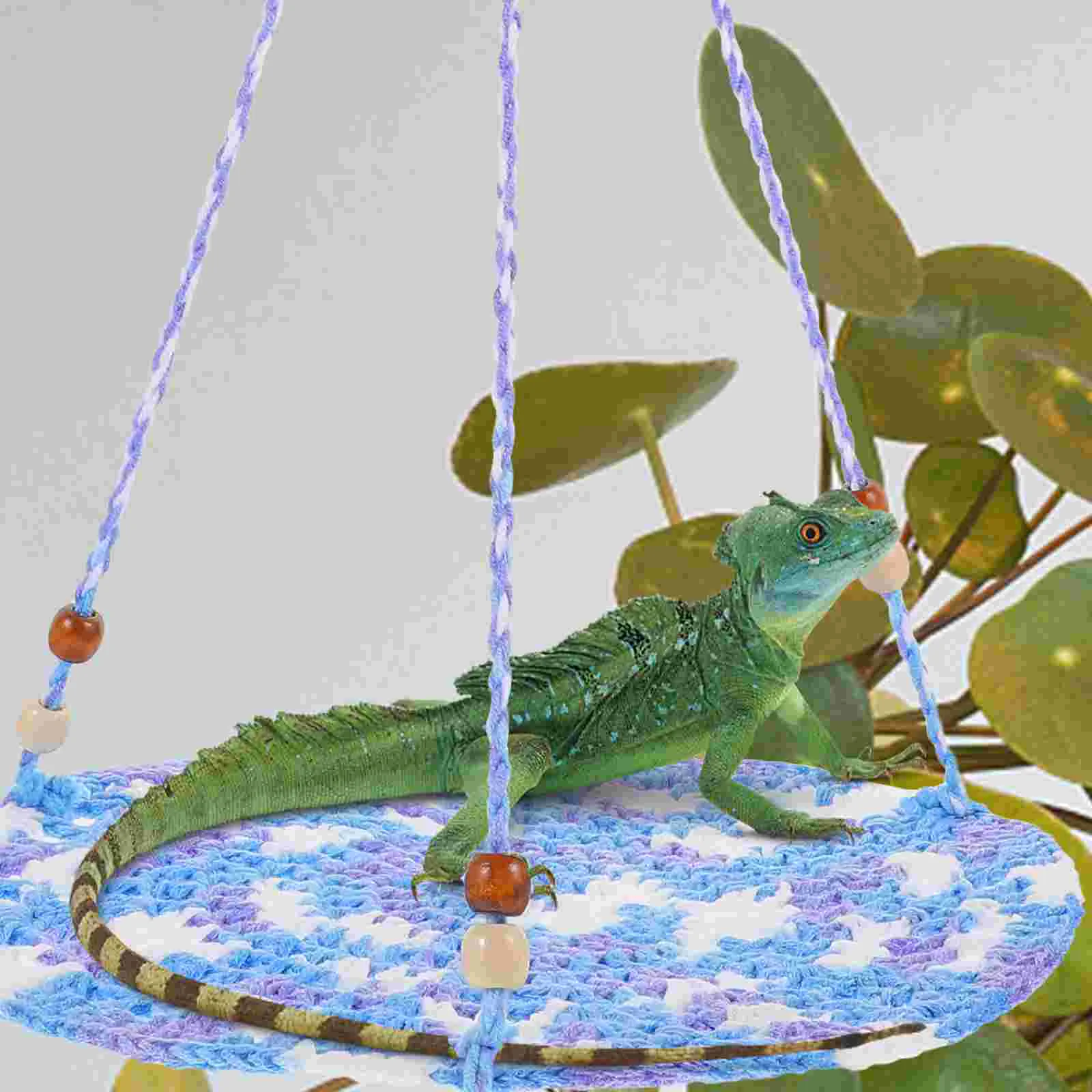 

Crawling Pet Bed Rat Hammock Rest For Bearded Dragon Toy Cage Hamster Accessories Lizard Reptile Leopard Print Ornament Hanging