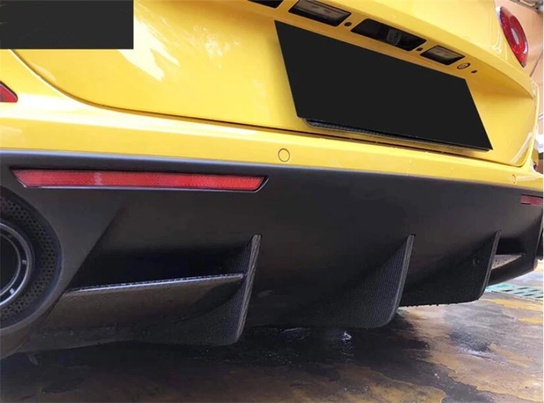 For Ferrari California T 2015-No REAL Carbon Fiber Rear Diffuser Bumper Kit Spoiler Lip Splitters High Quality Car Accessories - - Racext 23