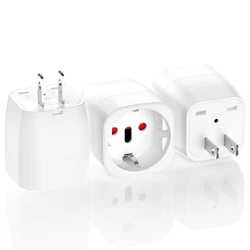 Universal Travel Plug Adapter for Global Destinations - 10A 250V Power Converter for Cell Phones and Computers