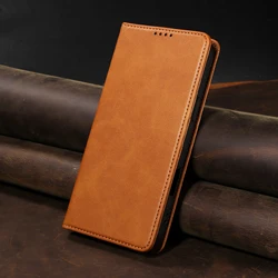 Elegant PU Leather Wallet Phone Case with Magnetic Flip Cover and Picture Frame for iPhone 14 Plus (Brown)