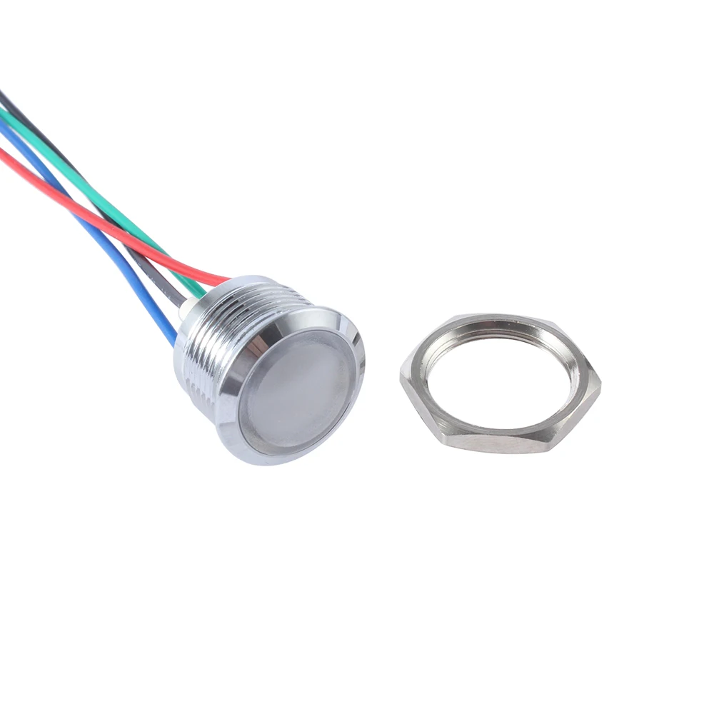 Metal Signal Lamp Light Metal Indicator Switches 1pcs 12/16/19