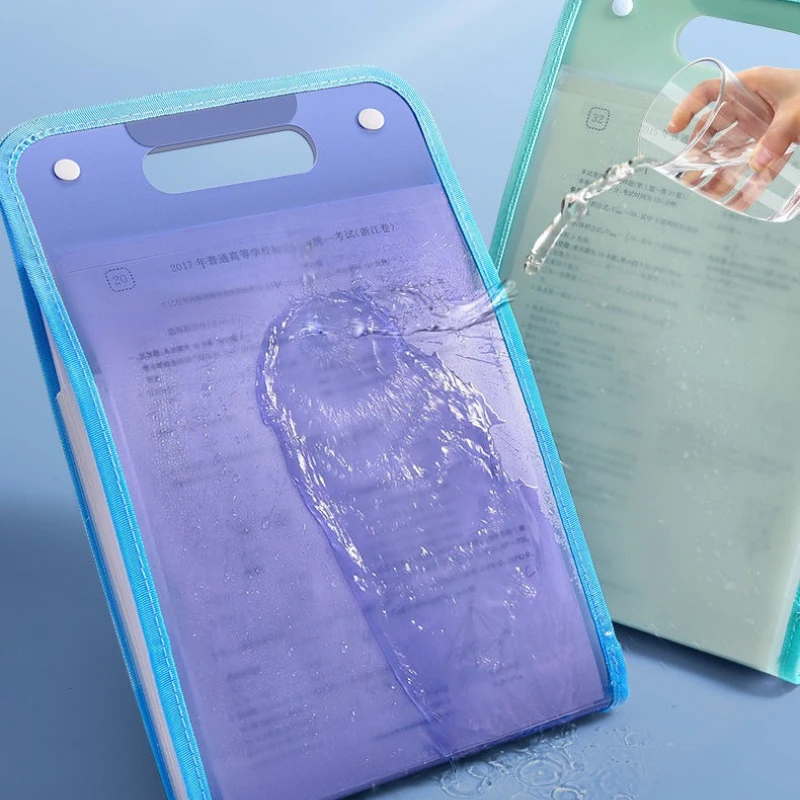 Cartella portadocumenti a 13 scomparti – Organizzatore di documenti A4 per scuola, ufficio, università | Portadocumenti Espandibile Multi-Tasca per Carta - immagine 4