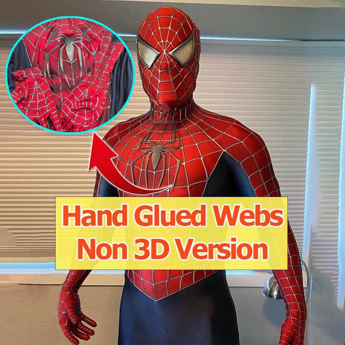 トビー スパイダーマン: ノーウェイ ホーム ジャンプスーツ マスク付き