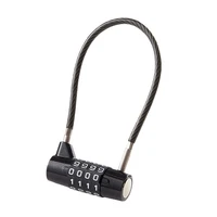 Garden Padlock Combination Lock Indoor Safety 5mm Steel Cable Anti-Corrosion Feature Keyless Convenience For Bicycles 1