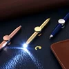 Multifunctional Decompression Finger Rotate Luminous Gyro Pens Toy Fidgets Spinner LED Light Ballpoint Pen Metal Gyro Pen Gift 3