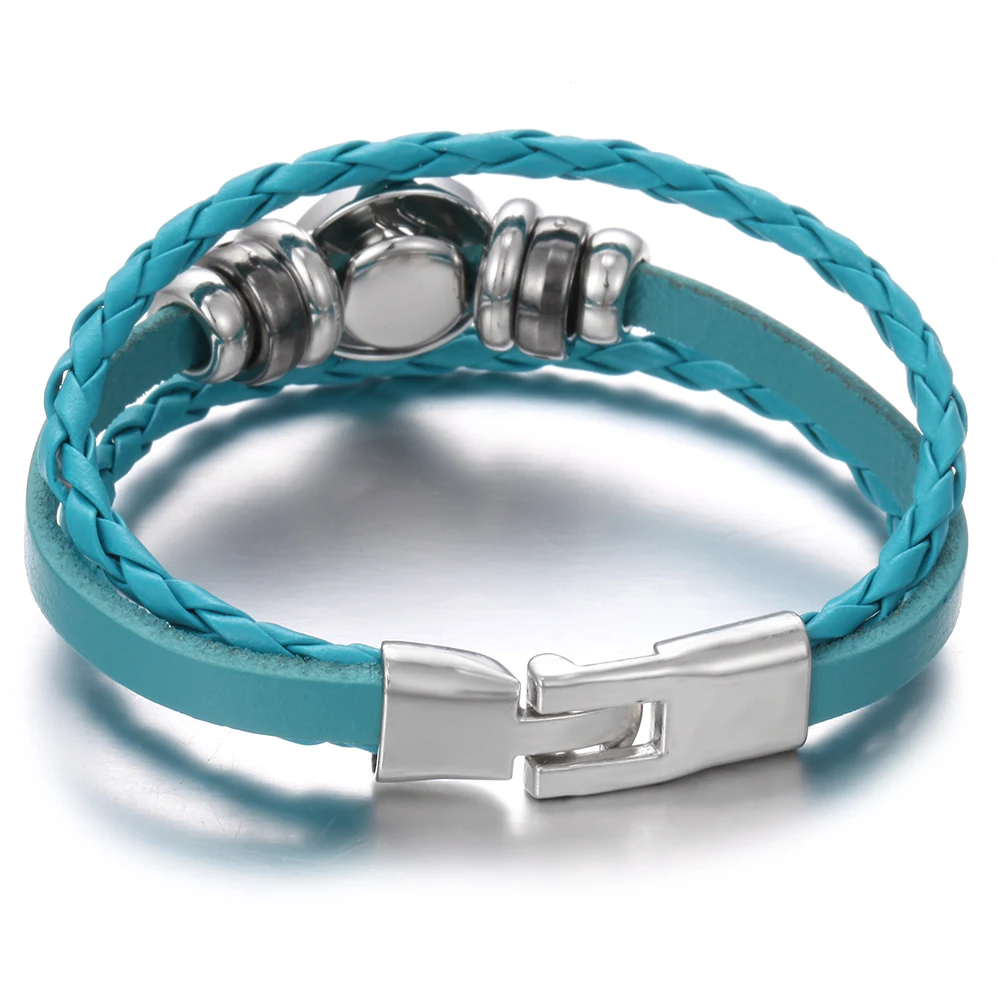 Bracelet Jewelry Leather Snap Button Bracelet 30 Colors