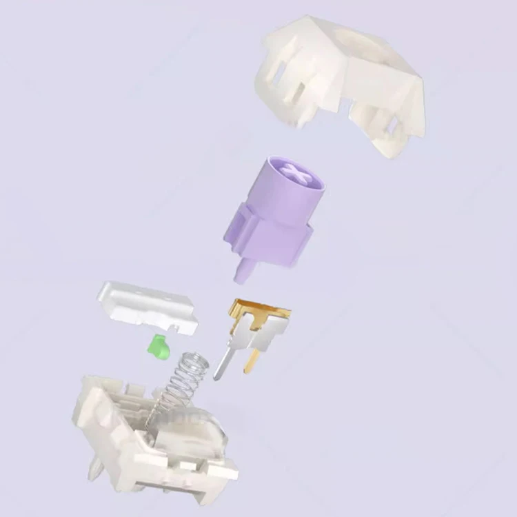 Kailh Box-taro Ice Cream Pro Interruptor Linear 5pin Rgb Smd 37g mx Interruptor para Teclado Mecânico Pom Como Velocidade Prata 50m - Imagem 3