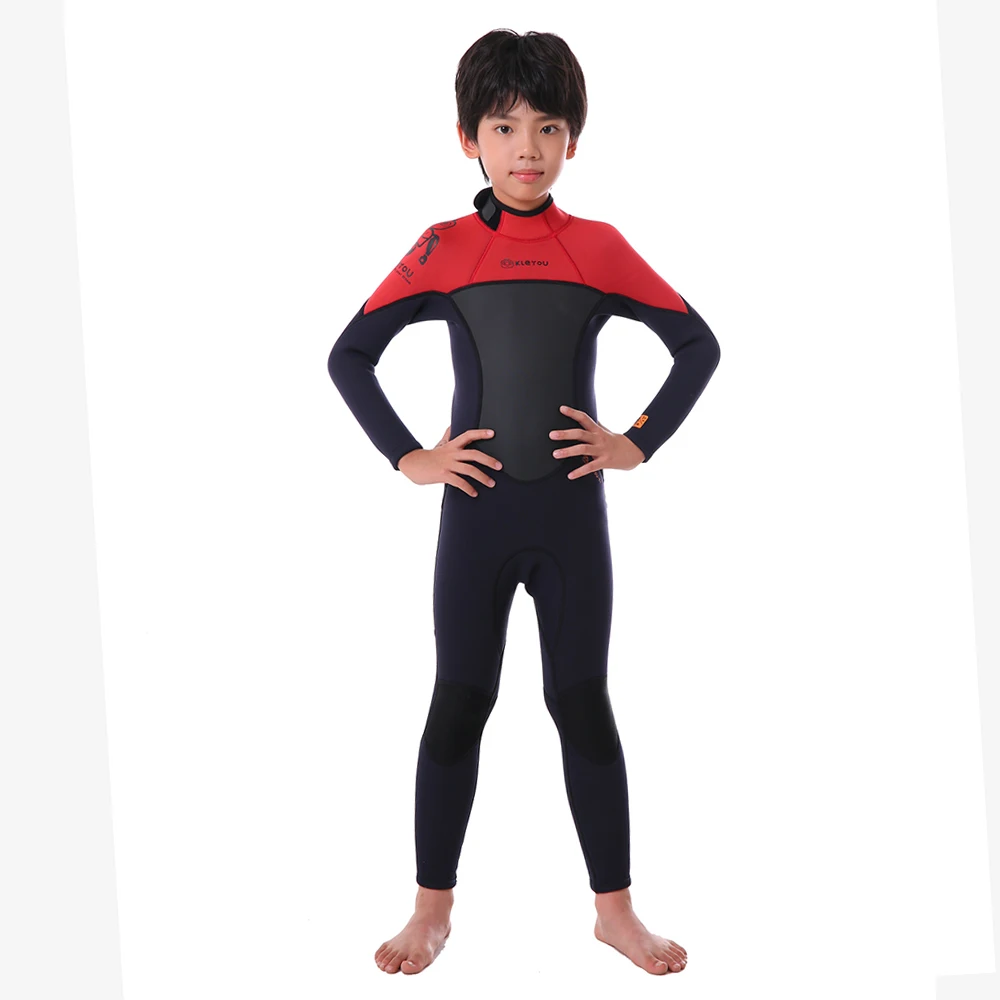 

2.5MM Wetsuits Kids Long Sleeves Diving Suits Boys Girls Surfing Children Snorkel RashGuards Swimwears Neoprene