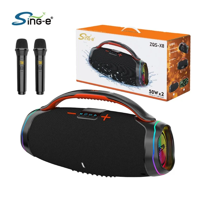 100 Watt Outdoor Wireless Speaker System W-KING 100W Bluetooth