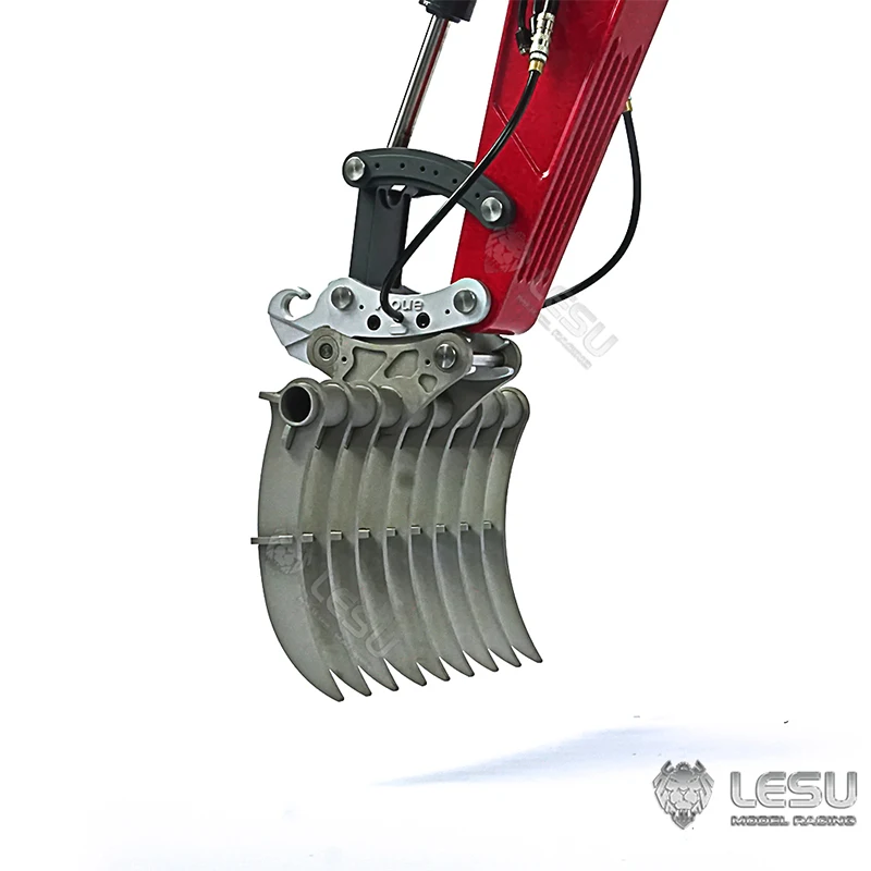 Baggerlöffelrechen im Maßstab 1:14, LESU Modell ET35, modifizierter, schnell abnehmbarer DIY-Upgrade-Bausatz aus Metall für Bagger, Autozubehör – Detail 19