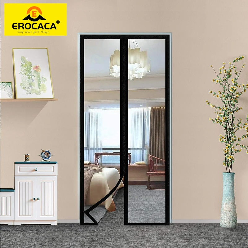 

EROCACA Winter Magnetic insulation windproof soundproof door curtain to prevent cold air conditioning partition Portable