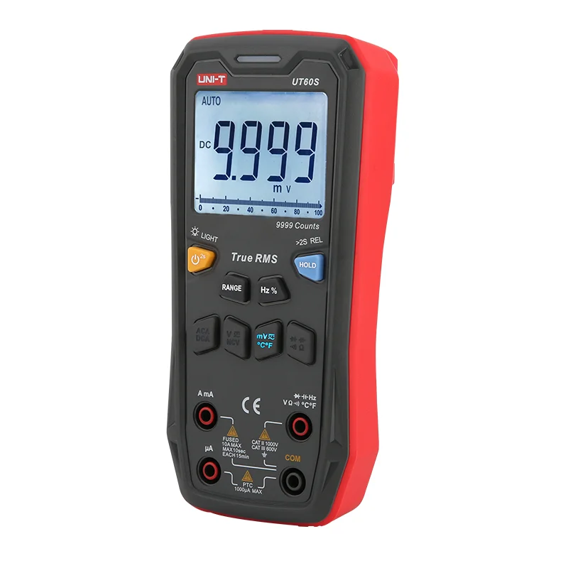 UNI-T UT60S True Effective Value Digital Multimeter Button 9999 Count AC/DC Voltage Current Meter&Bluetooth Data Transmission