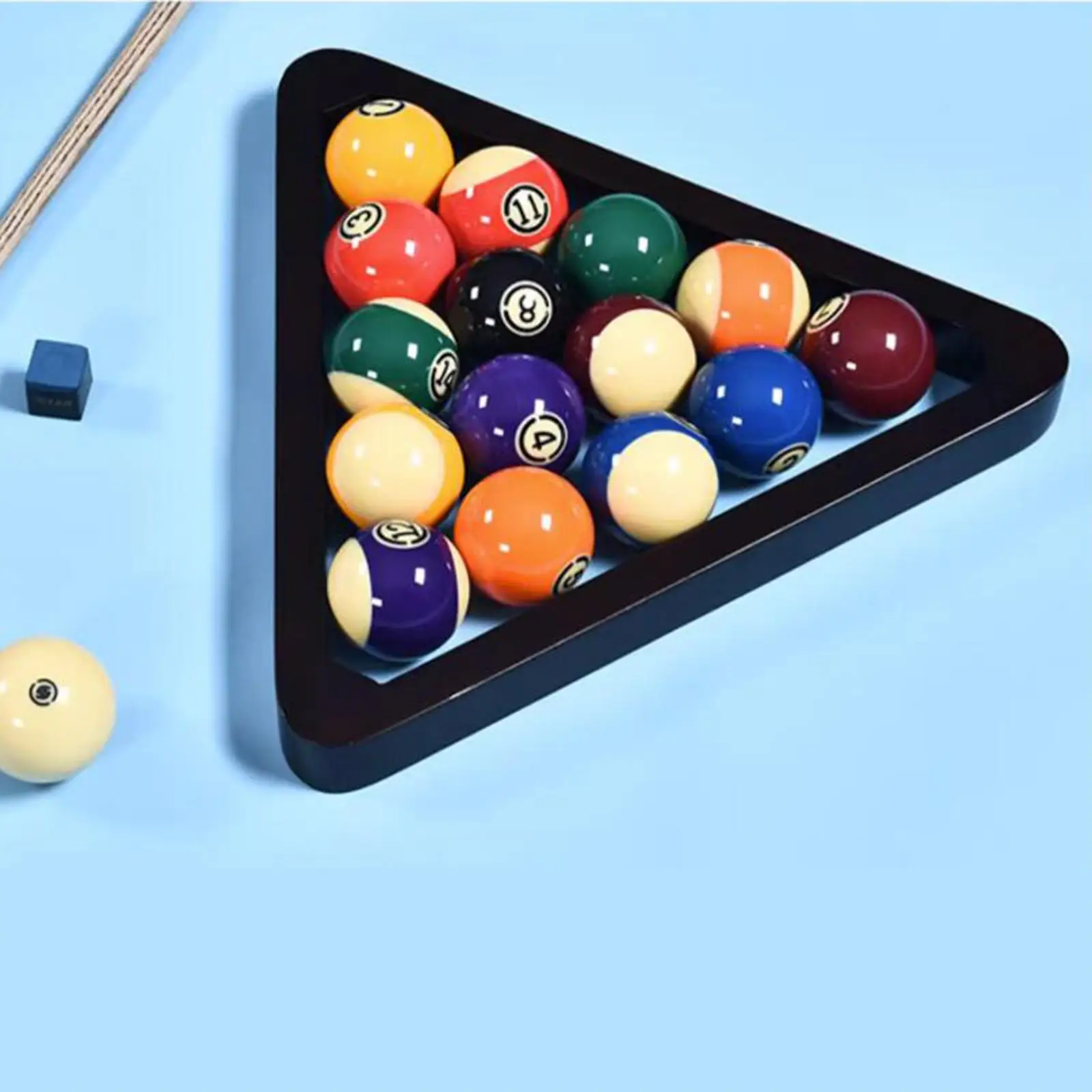 Billiard Triangle Ball Rack Portable Equipment Tools Pool Table for Club Pool Halls Indoor Game 2-1/4