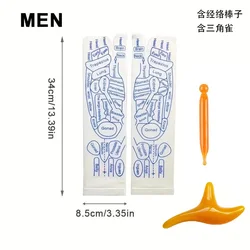 Revitalizing Acupressure Reflexology Foot Massage Socks (Men with tools AB)