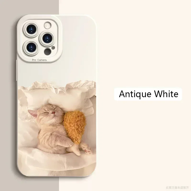 آيفون 15 برو ماكس حافظة الكرتون متعة القط كلب جراب...