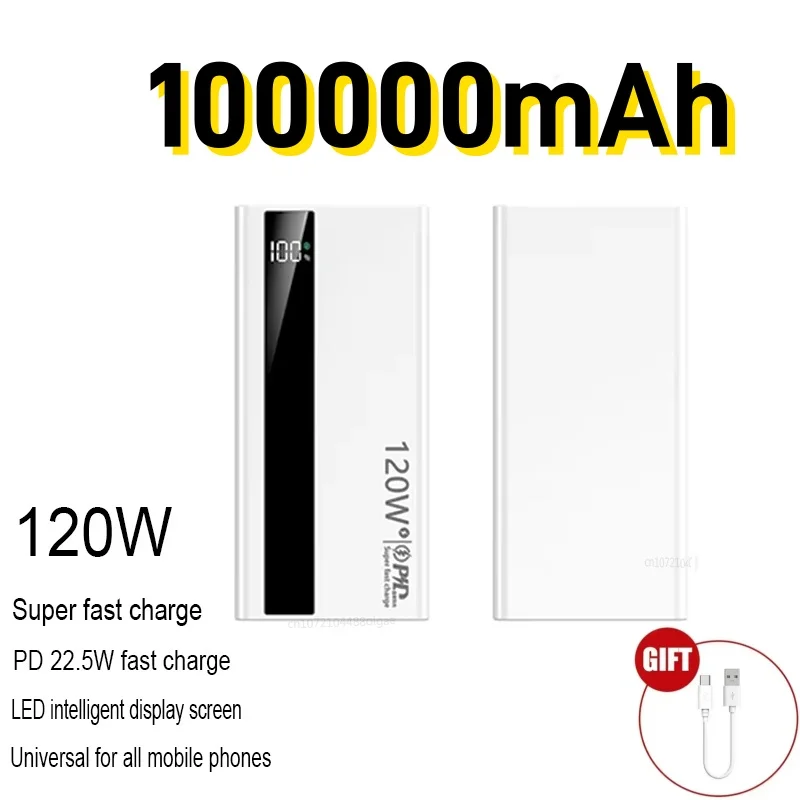 White 100000mAh