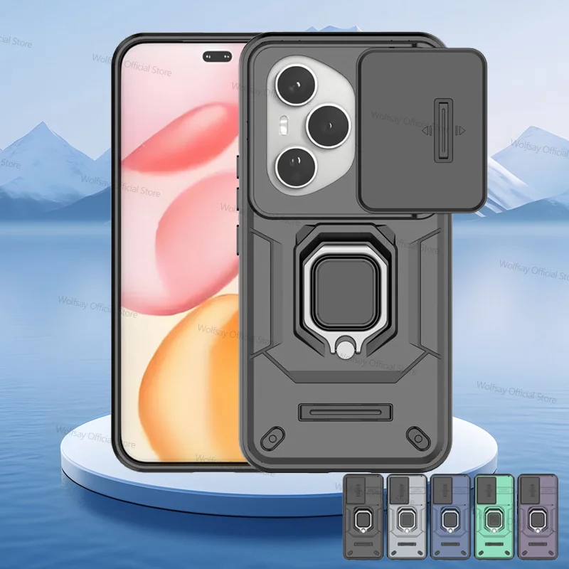 Enhanced Shockproof Armor Phone Case with Slide Camera Cover - Premium Protection Back Cover