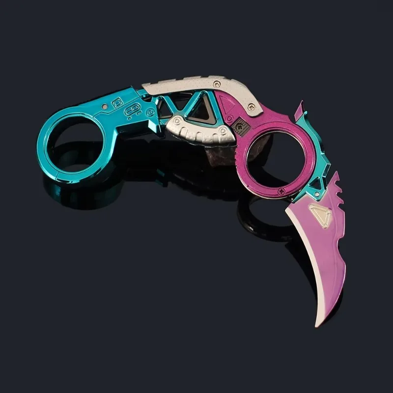APEX Game Peripheral 18cm Weapon Fluorescent Claw Folding Knife Model Alloy Family Heirloom Collection Decora Ornament Toys Gift cosplay prop game knife cosplay claws
