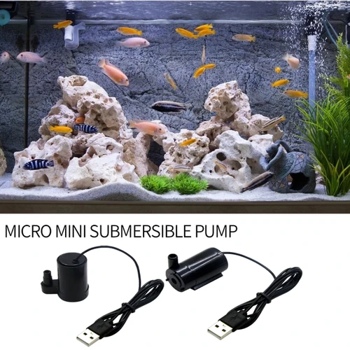 AISITIN USB 수중 펌프, DC 저전압, 초저소음 마이크로 미니 소형 워터 펌프, 1m 라인, 3V5V6V 4