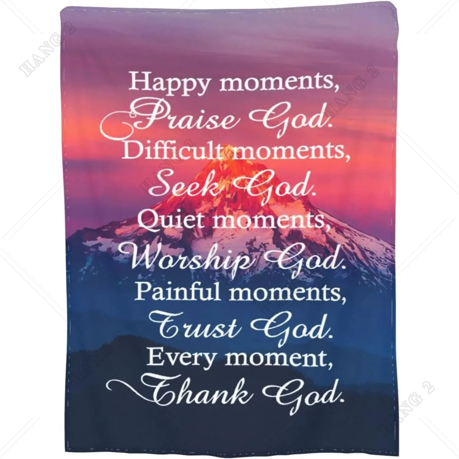 

Christian Inspirational Spiritual Scriptures Religious Bible Soft Warm Full Fleece Throw Blanket Flannel Fuzzy Travel