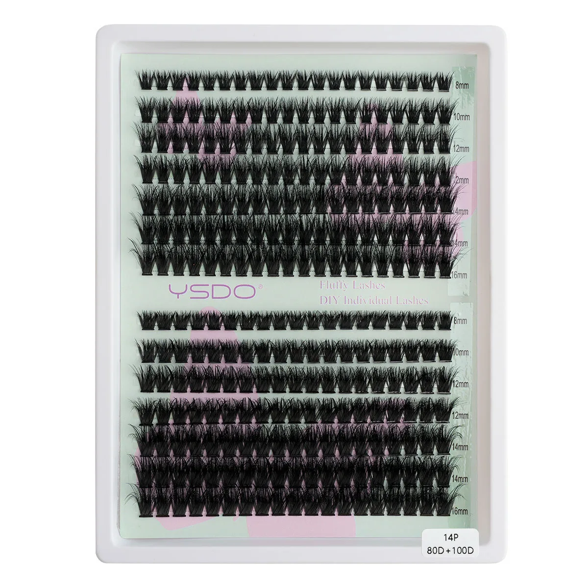 200 Bundles DIY Cluster Falsche Wimpern Set Mix Wimpernverlängerung Set Natürlich Dick 8D/120D 10 Reihen Einzelne Wimpern Make-up – Detail 24