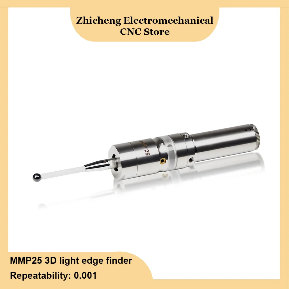3D light edge finder CNC machining center sub-center rod detection sensor glowing sound high precision 0.001 MMP25 cnc probe