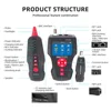 NOYAFA NF-8601S Multifunction TDR Enthernet Cable Tester Rj45 Rj11 BNC Cat5 Cat6 6E Cat7 POE Lan Test Ping Network Cable Tracker 3