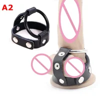 Leder Penis Ring BDSM Testis Bondage Fesseln Erwachsene liefert Penis ring lange Kette Nippel klemmen befestigt BDSM Spielzeug für Männer 5