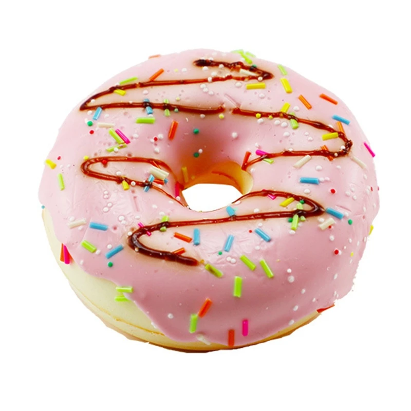 Kitchen Food Toys Bread Food Model Food Photography Props Donut Photography Props Food Model Artificial Donuts Model Simulation PU Donut Bread Stress Relief Slow Rebound Fake Food Fun Ornament