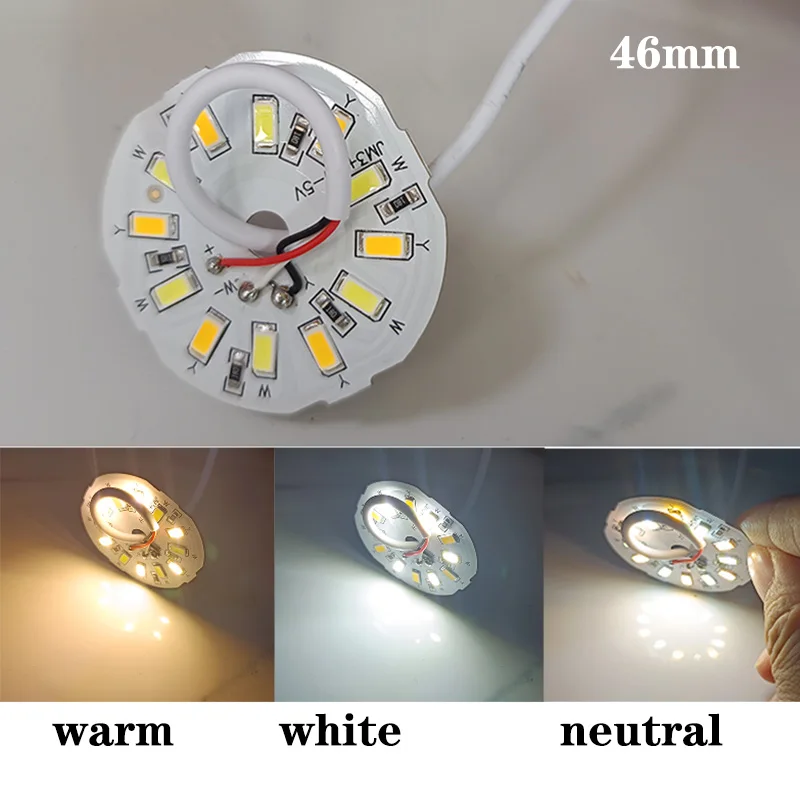 DC 5V 3W USB LED warm white Lights source chip dimmer Switch Reading Night Desk Book tablet reading Lamp power cable