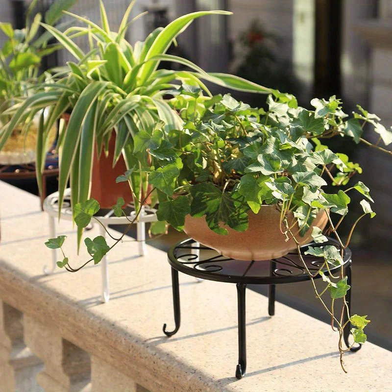 Description Picture 4 of item1pcs Heavy Duty Metal Rustproof Iron Plant Stand - Perfect for Indoor/Outdoor Garden Planters & Pots!