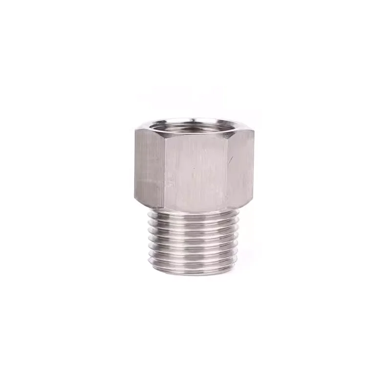 M5 M6 M8 M10 1/8" 1/4" 3/8" 1/2" 3/4" Female To Male BSP Thread Stainless Steel High Pressure Pipe Fitting Adapter Coupling