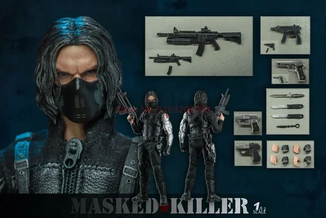 2009 壽屋 全世界600体限定【★WINTER★ SOLDIER】希少！ In Stock Nota Studio 1/12 Scale Male Winter Soldier Winter