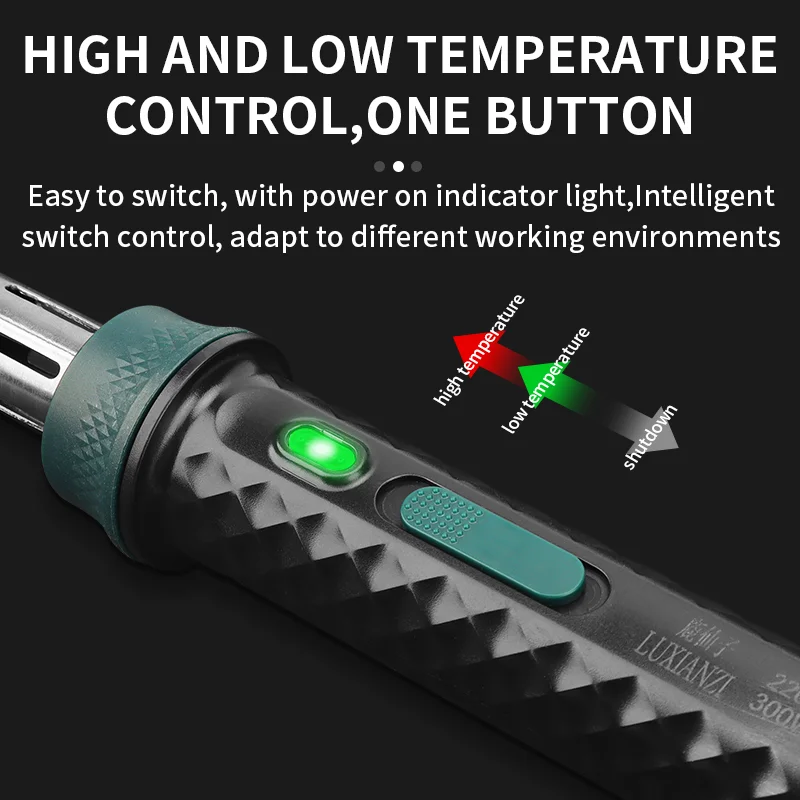 Electric Soldering Iron Soldering Iron 80/300W HighPower Electric Soldering Iron Indicator Light Fast Heating Adjustable Temperature Intelligent Welding Tool
