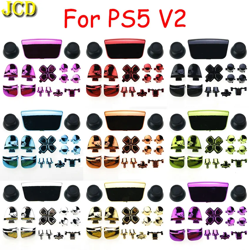 Jcd L1 R1 L2 R2 Pulsante D-Pad Condividi Pulsanti Kit Joystick Caps Sostituzione Per Controller Ps5 V2 2.0 020 Gamepad