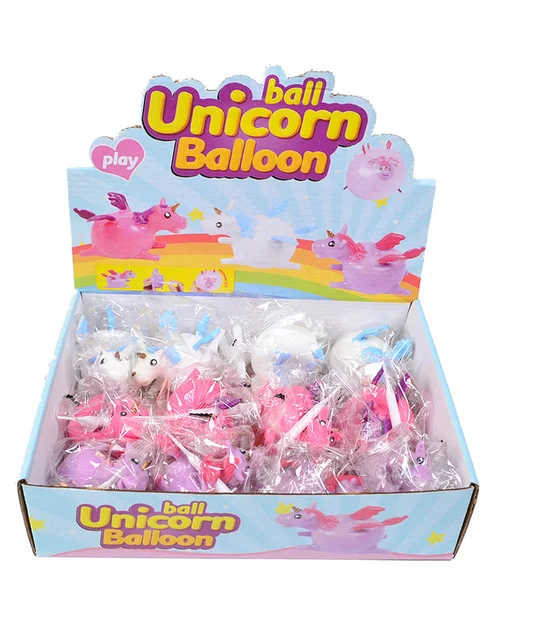 Kid Funnny Blowing Animals Inflate Unicorn Squishy Vent Balls Antistress Hand Balloon Party Sports Games Fidget Toy for Children 6